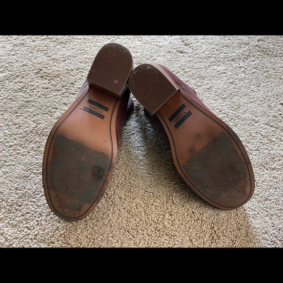 TOMS women’s red/brown booties size: 7 - Picture 3 of 4